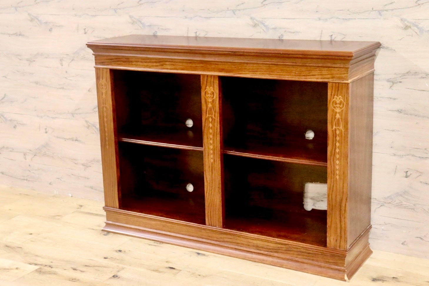 GMHN338○コンソール 飾り台 サイドボード リビングボード キャビネット シェルフ 収納棚 本棚 クラシック アンティーク調