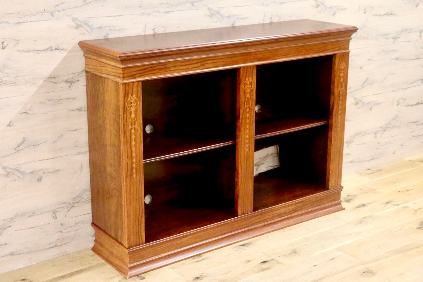 GMHN338○コンソール 飾り台 サイドボード リビングボード キャビネット シェルフ 収納棚 本棚 クラシック アンティーク調