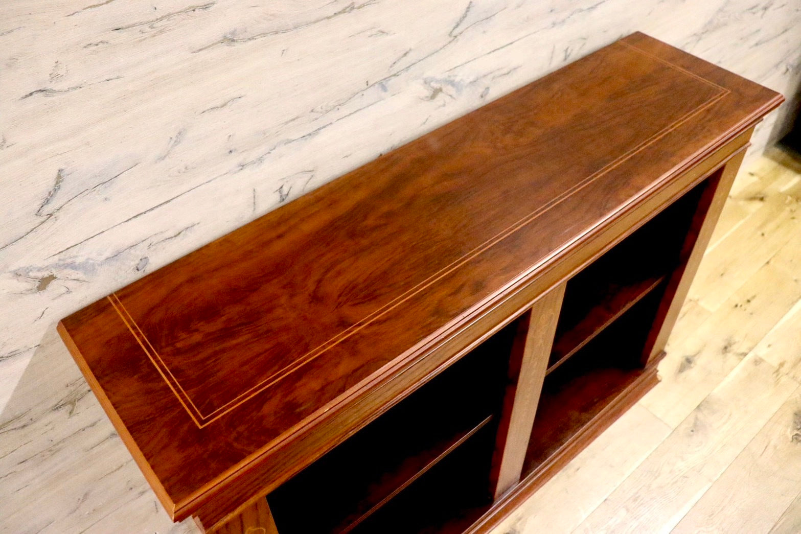 GMHN338○コンソール 飾り台 サイドボード リビングボード キャビネット シェルフ 収納棚 本棚 クラシック アンティーク調