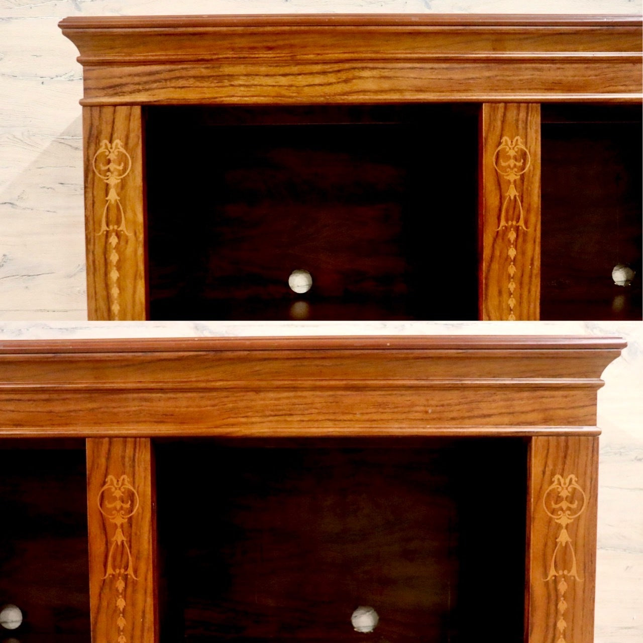 GMHN338○コンソール 飾り台 サイドボード リビングボード キャビネット シェルフ 収納棚 本棚 クラシック アンティーク調