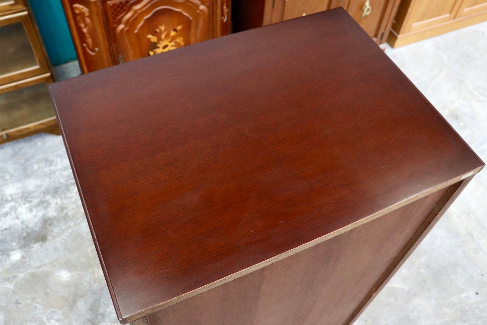 GMHH509B○メープル不二屋 神戸洋家具 クラシック 8段チェスト チェスト 収納家具 引き出し ヨーロピアン アンティーク 稀少