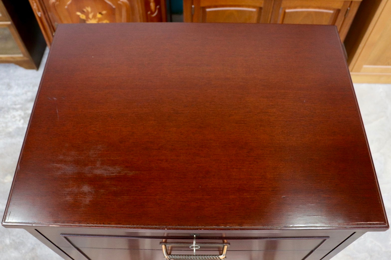 GMHH509C○メープル不二屋 神戸洋家具 クラシック 8段チェスト チェスト 収納家具 引き出し ヨーロピアン アンティーク 稀少