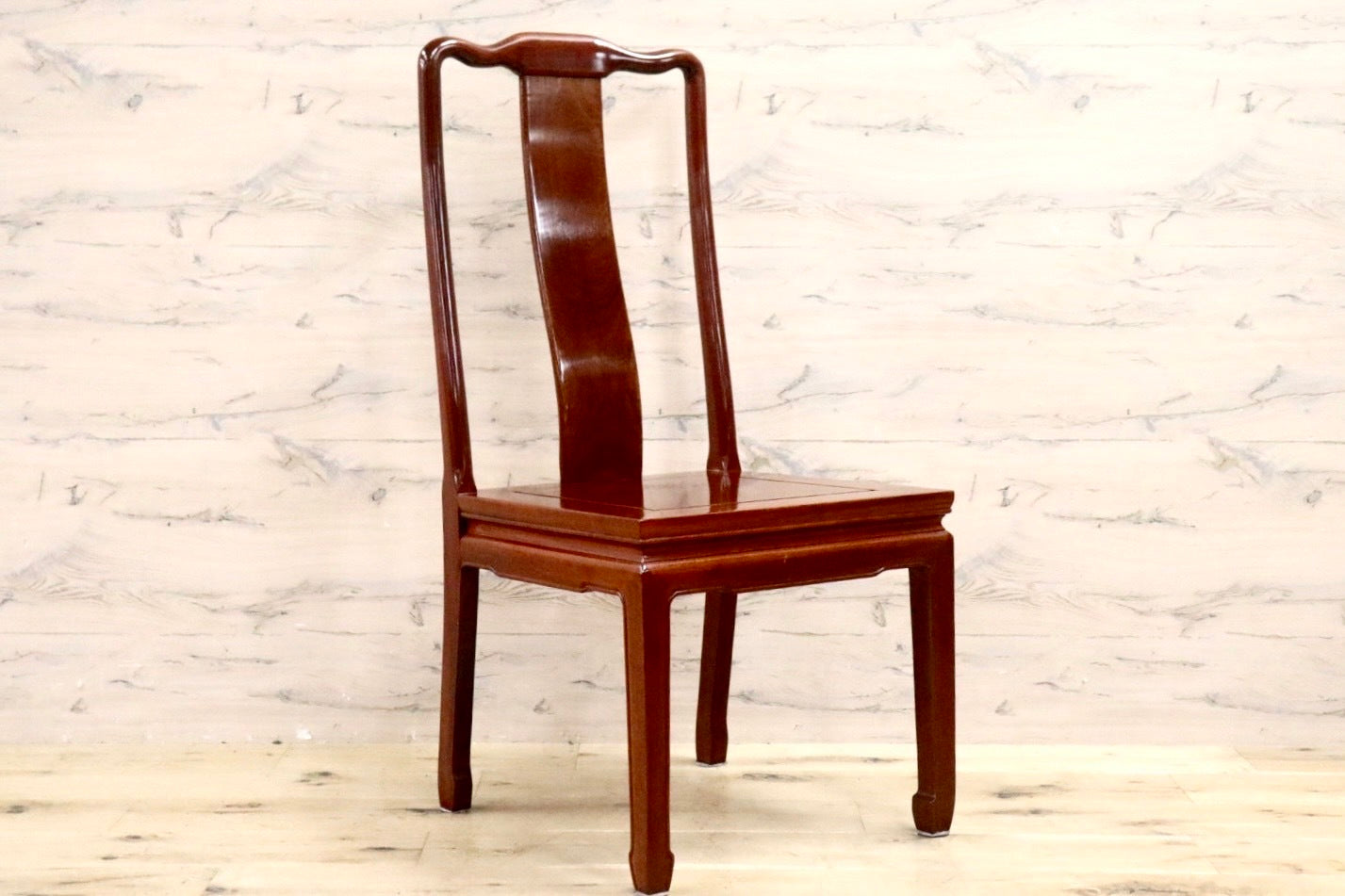 GMHK521D○唐木家具 ダイニングチェア 食卓椅子 アームチェア 花梨材 無垢 中国美術 高級家具 アジアン ヴィンテージ