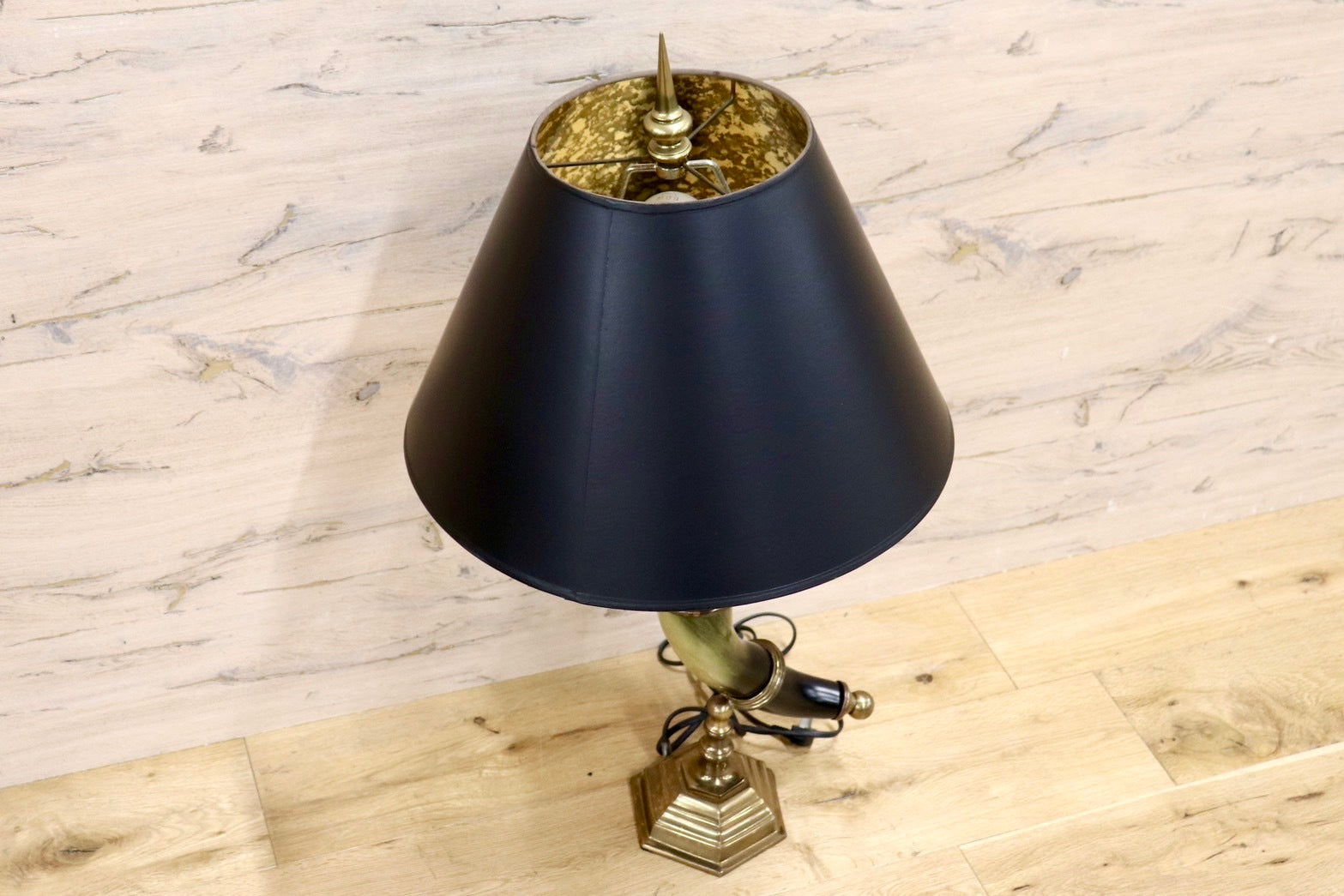 GMHS445○Horn Table Lamp テーブルランプ ベッドサイドランプ デスクライト スタンドライト 寝室家具 ヴィンテージ イタリアモダン