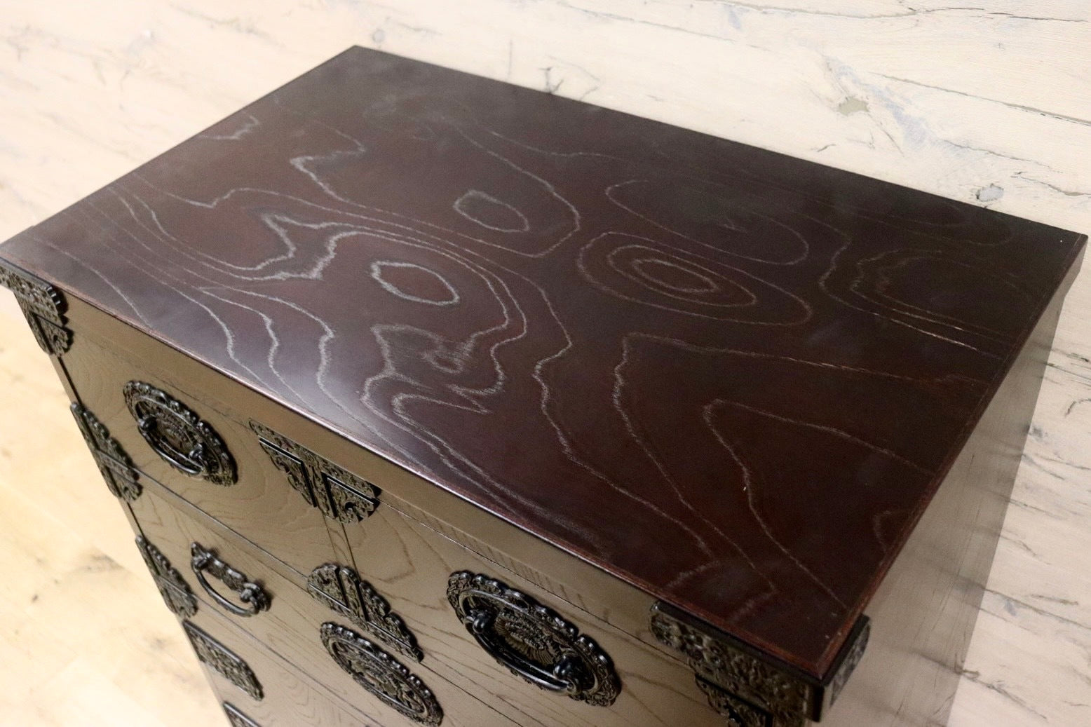 GMHS561○民芸家具 チェスト 整理タンス 小物入れ 収納家具 和家具 和モダン 欅材 和室 座敷 古民家 アンティーク