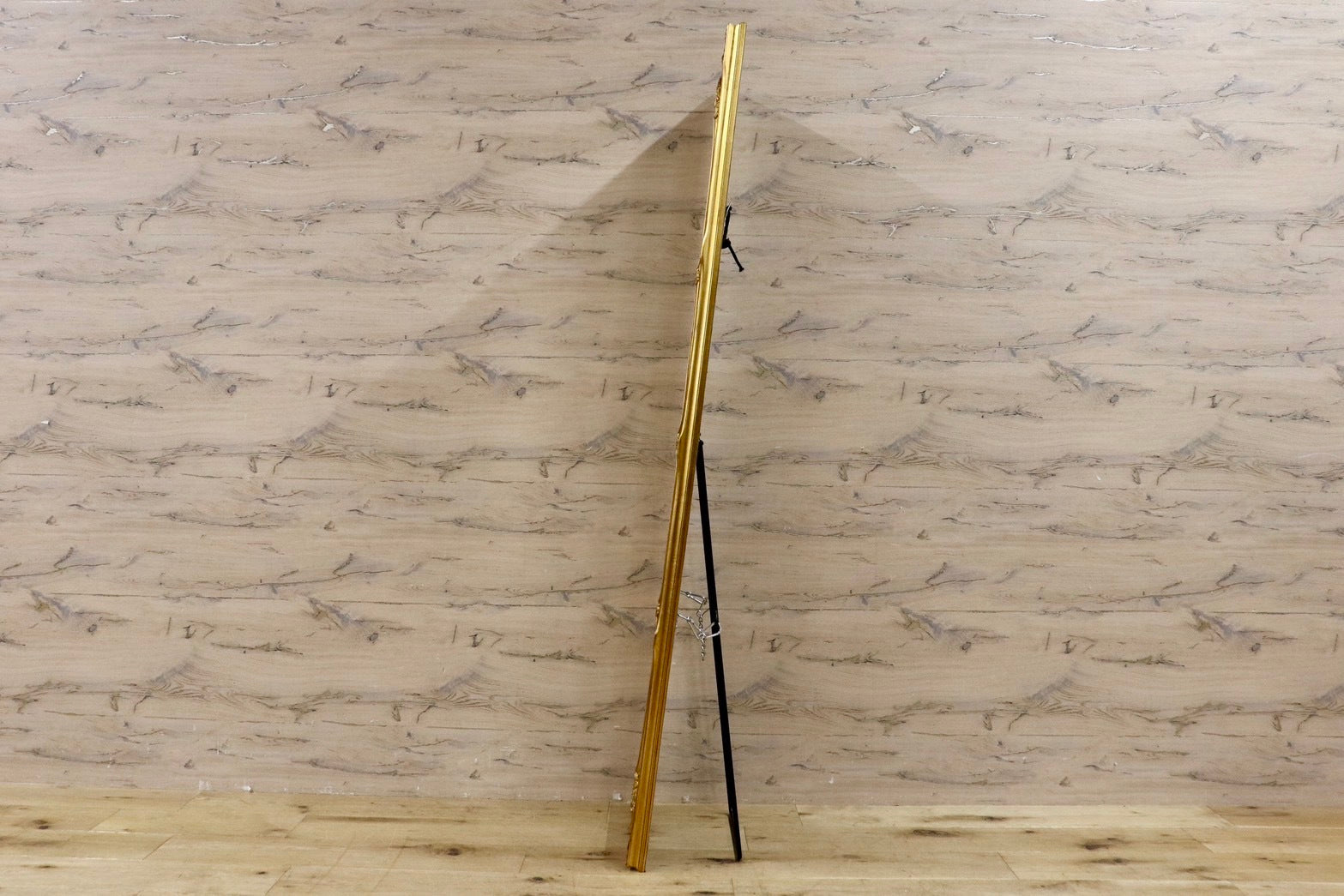 GMHK836B○ウォールミラー 姿見 全身鏡 壁掛け スタンドミラー ゴールドフレーム アンティーク ロココ調 検)ビーカンパニー