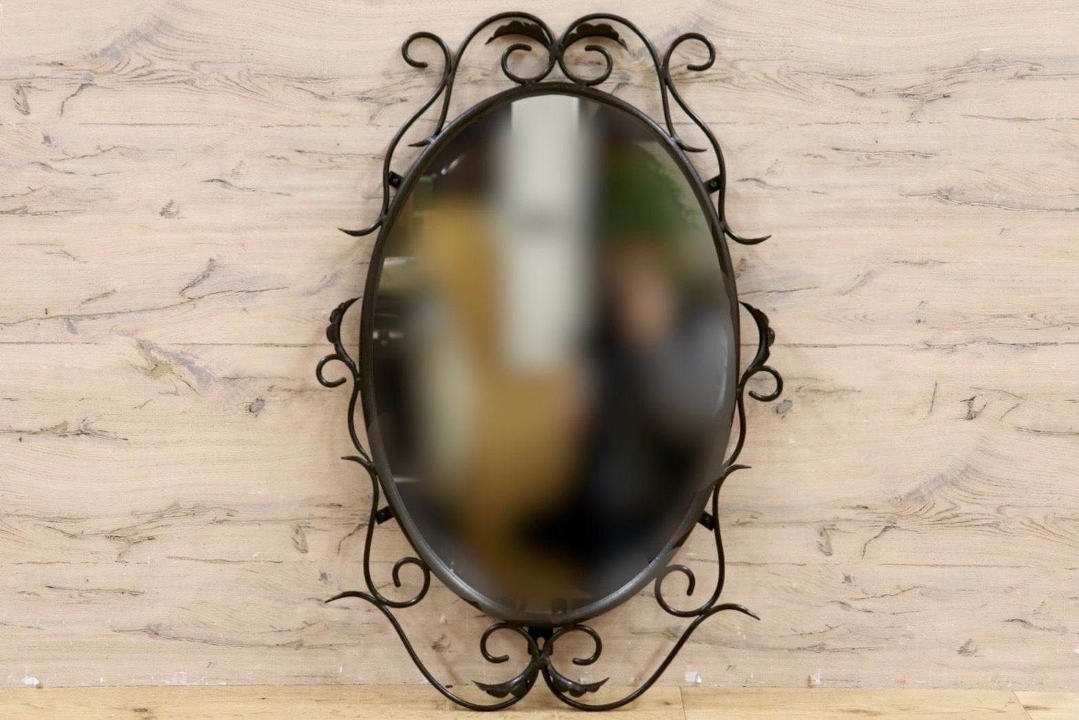 GMHK836E○アイアンミラー ウォールミラー 壁掛けミラー 壁掛け鏡 姿見 アンティーク アイアンフレーム クラシック レトロ