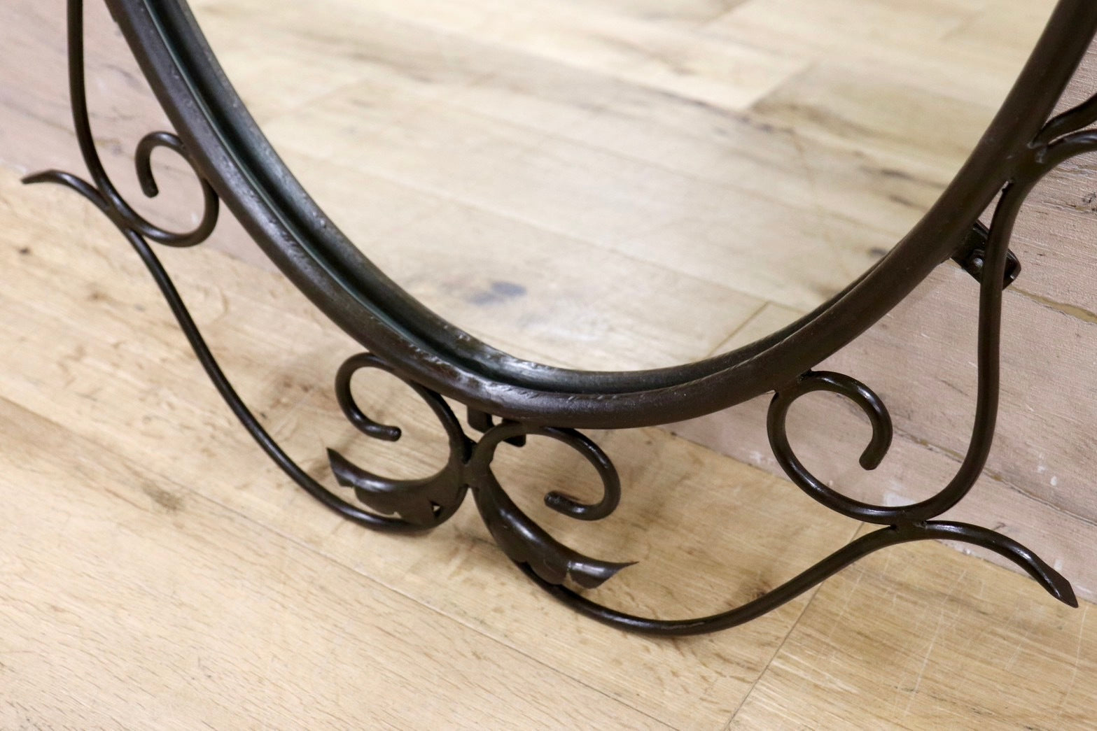 GMHK836E○アイアンミラー ウォールミラー 壁掛けミラー 壁掛け鏡 姿見 アンティーク アイアンフレーム クラシック レトロ