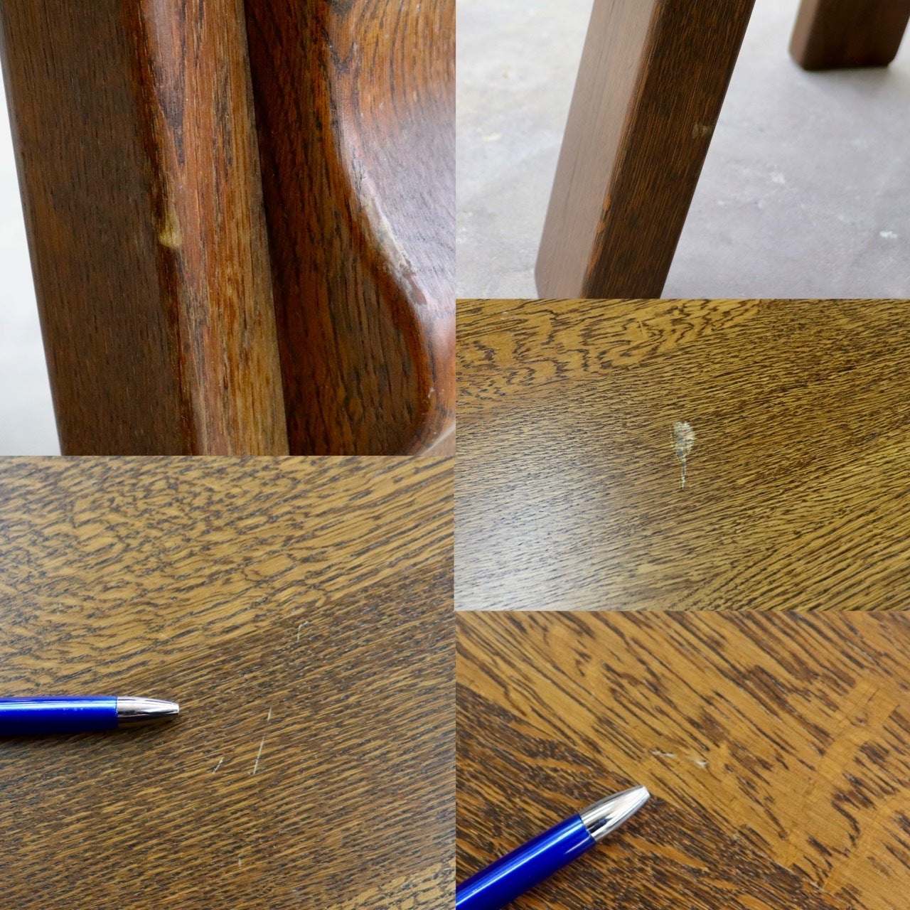 GMHS565○オランダ製 ダッチカントリー ダイニングテーブル 食卓テーブル 16角形 作業机 無垢 オーク材 民芸家具 堅牢 輸入家具