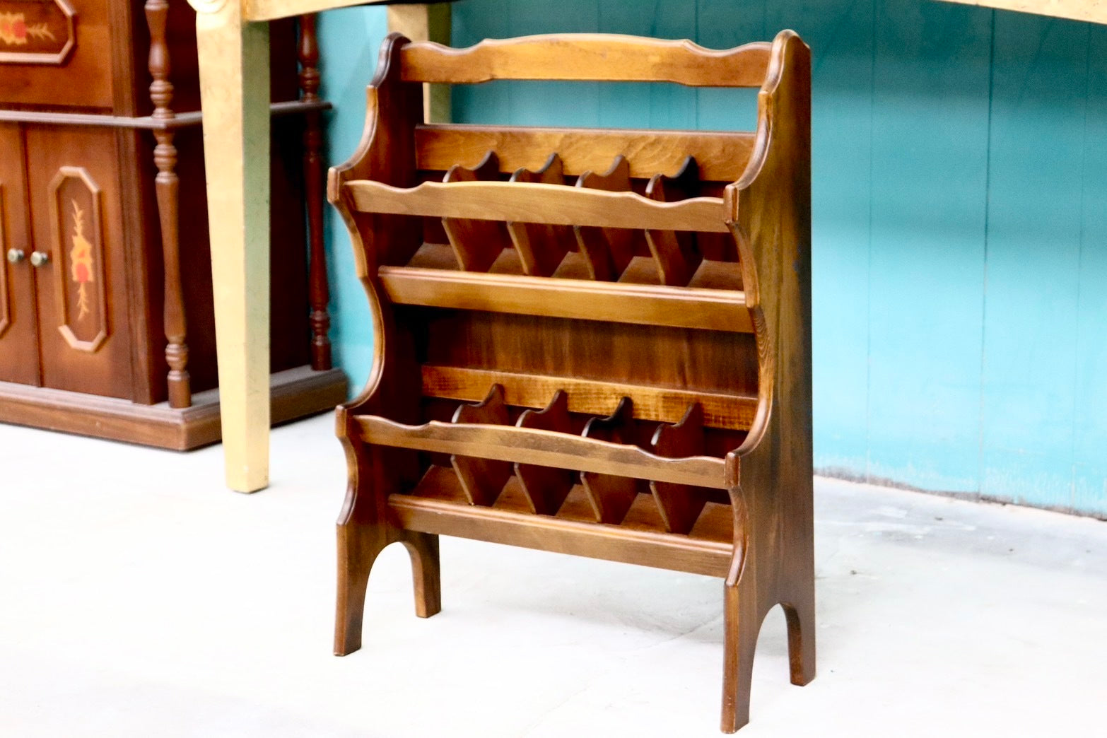 GMHS598○karimoku / カリモク コロニアル スリッパラック スリッパ立て 2段 木製 玄関収納 靴収納 レトロ