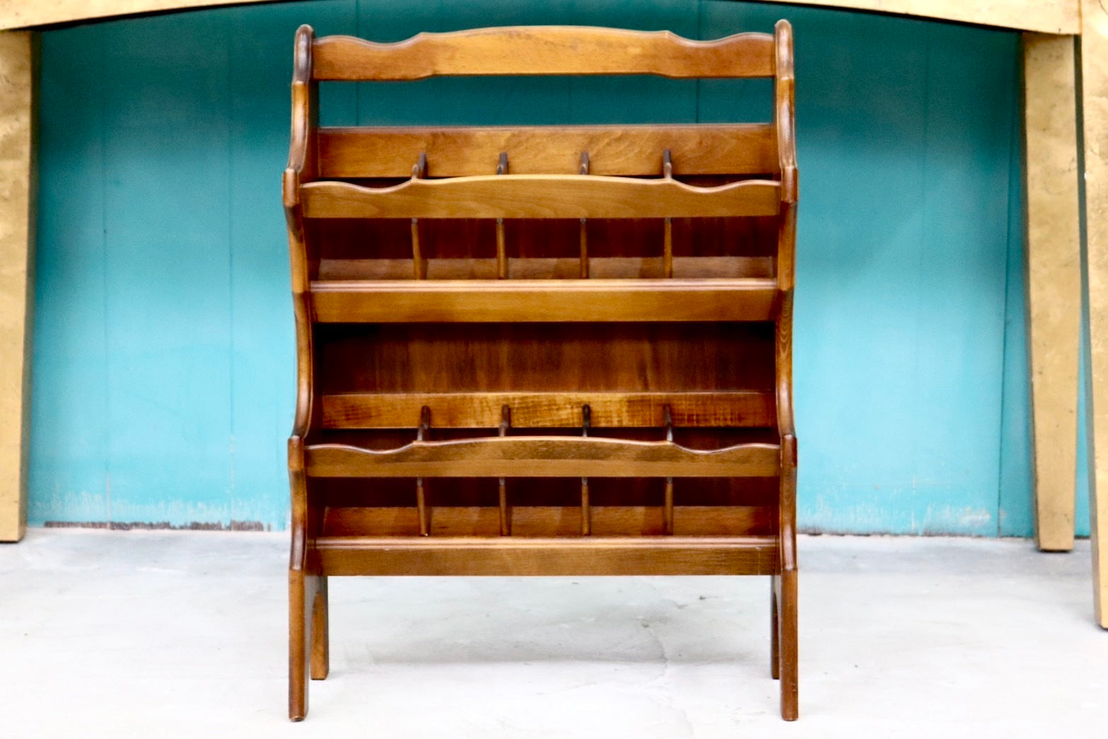 GMHS598○karimoku / カリモク コロニアル スリッパラック スリッパ立て 2段 木製 玄関収納 靴収納 レトロ