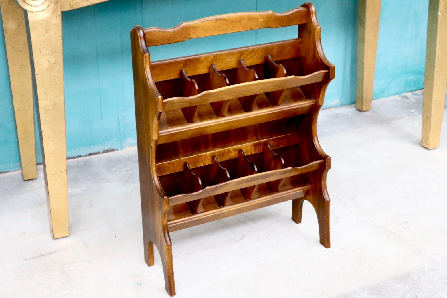 GMHS598○karimoku / カリモク コロニアル スリッパラック スリッパ立て 2段 木製 玄関収納 靴収納 レトロ