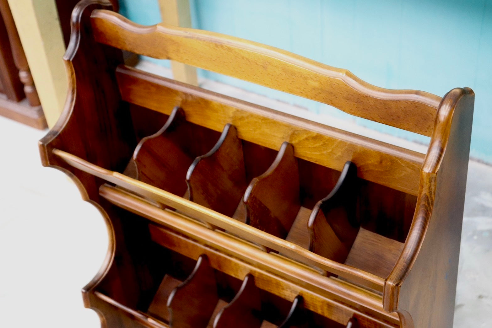 GMHS598○karimoku / カリモク コロニアル スリッパラック スリッパ立て 2段 木製 玄関収納 靴収納 レトロ