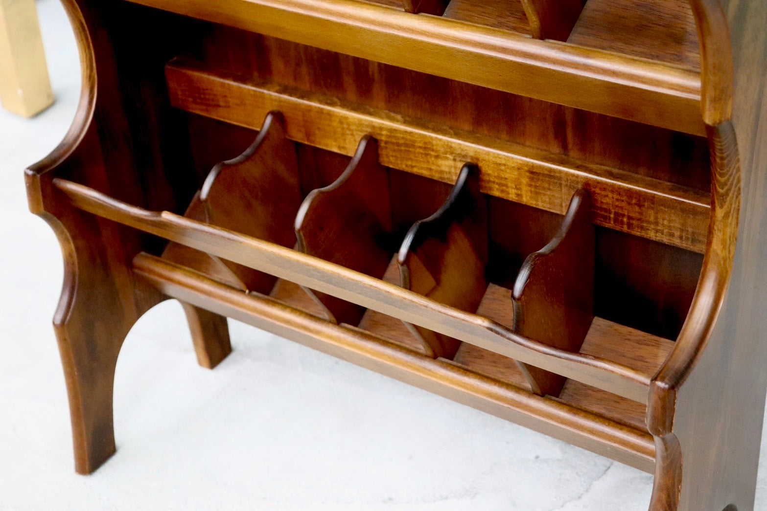 GMHS598○karimoku / カリモク コロニアル スリッパラック スリッパ立て 2段 木製 玄関収納 靴収納 レトロ