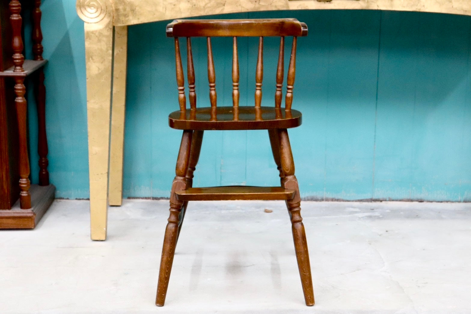 GMHS595A○柏木工 / KASHIWA ベビーチェア 子供椅子 アンティーク ヴィンテージ 飛騨家具 レトロ