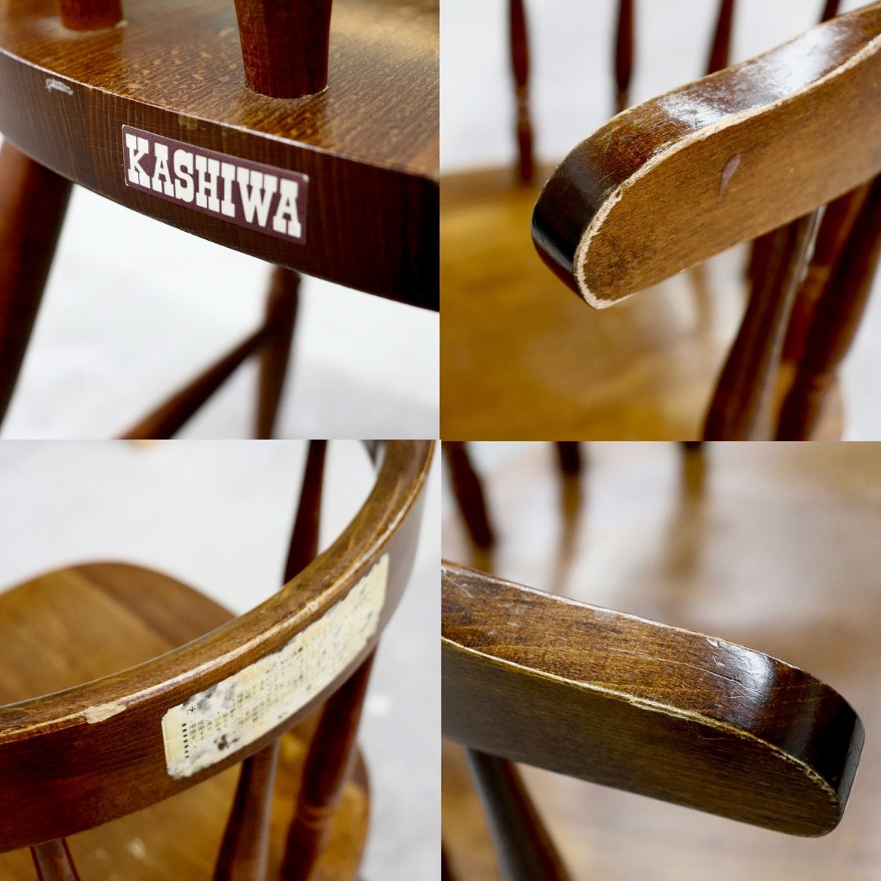 GMHS595A○柏木工 / KASHIWA ベビーチェア 子供椅子 アンティーク ヴィンテージ 飛騨家具 レトロ