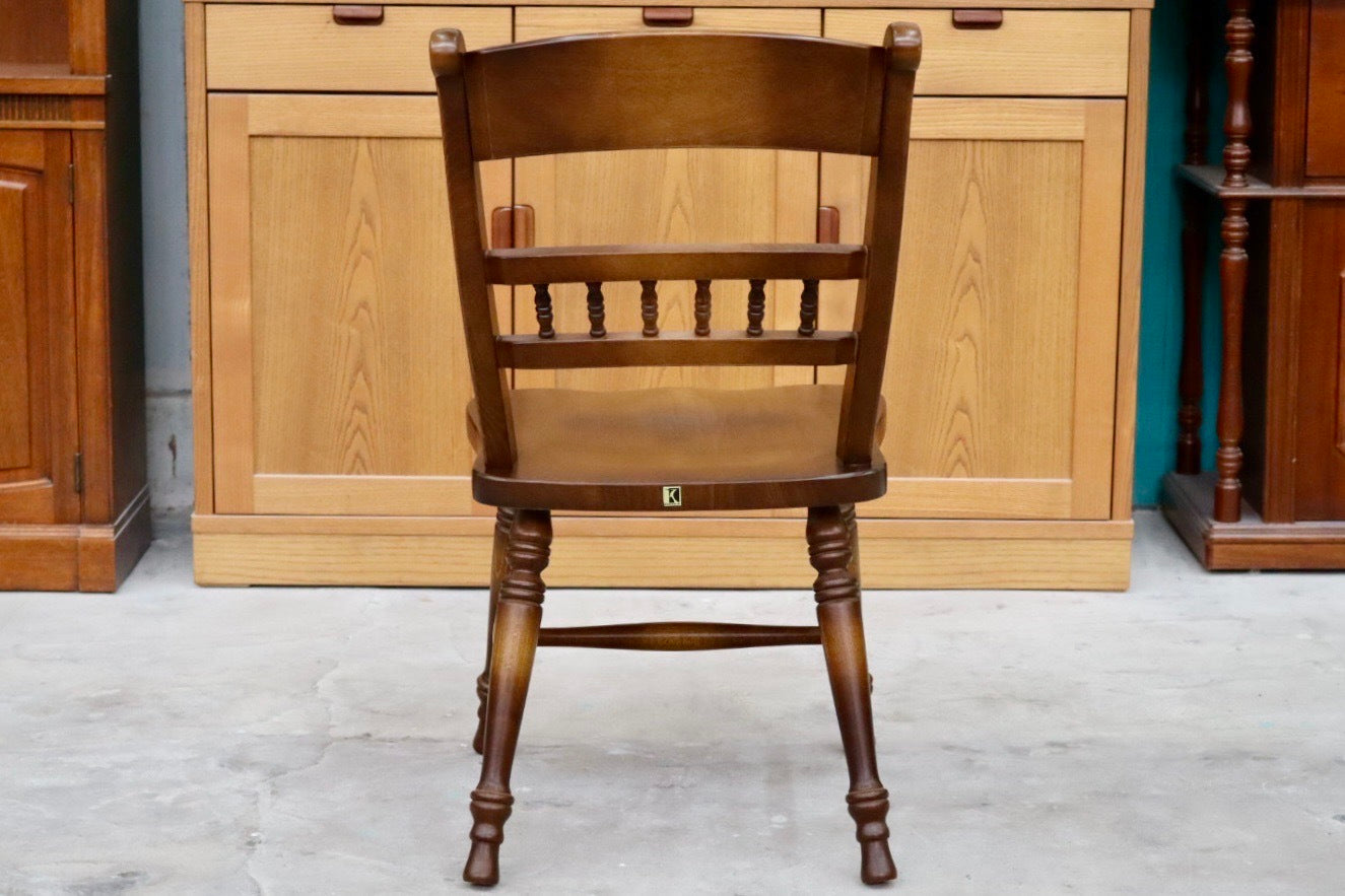 GMHS595A○飛騨産業 / HIDA ダイニングチェア 椅子 アームレスチェア キツツキ 飛騨家具 レトロ カントリー