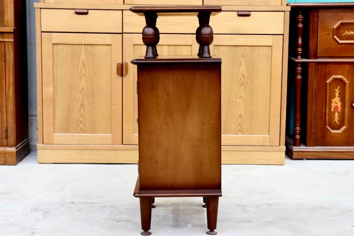 GMHS561○モリシゲ / MORISHIGE 電話台 FAX台 花台 飾り台 収納家具 和家具 和モダン レトロ 国産家具