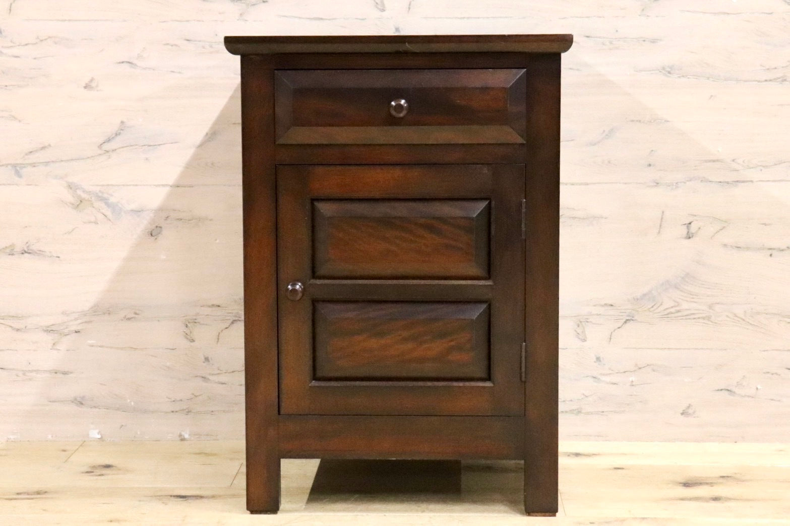 GMIS23A○松本民芸家具 C型電話台 チェスト リビング収納 引出し 収納家具 ミズメザクラ 無垢材 和モダン レトロ 和家具 民藝