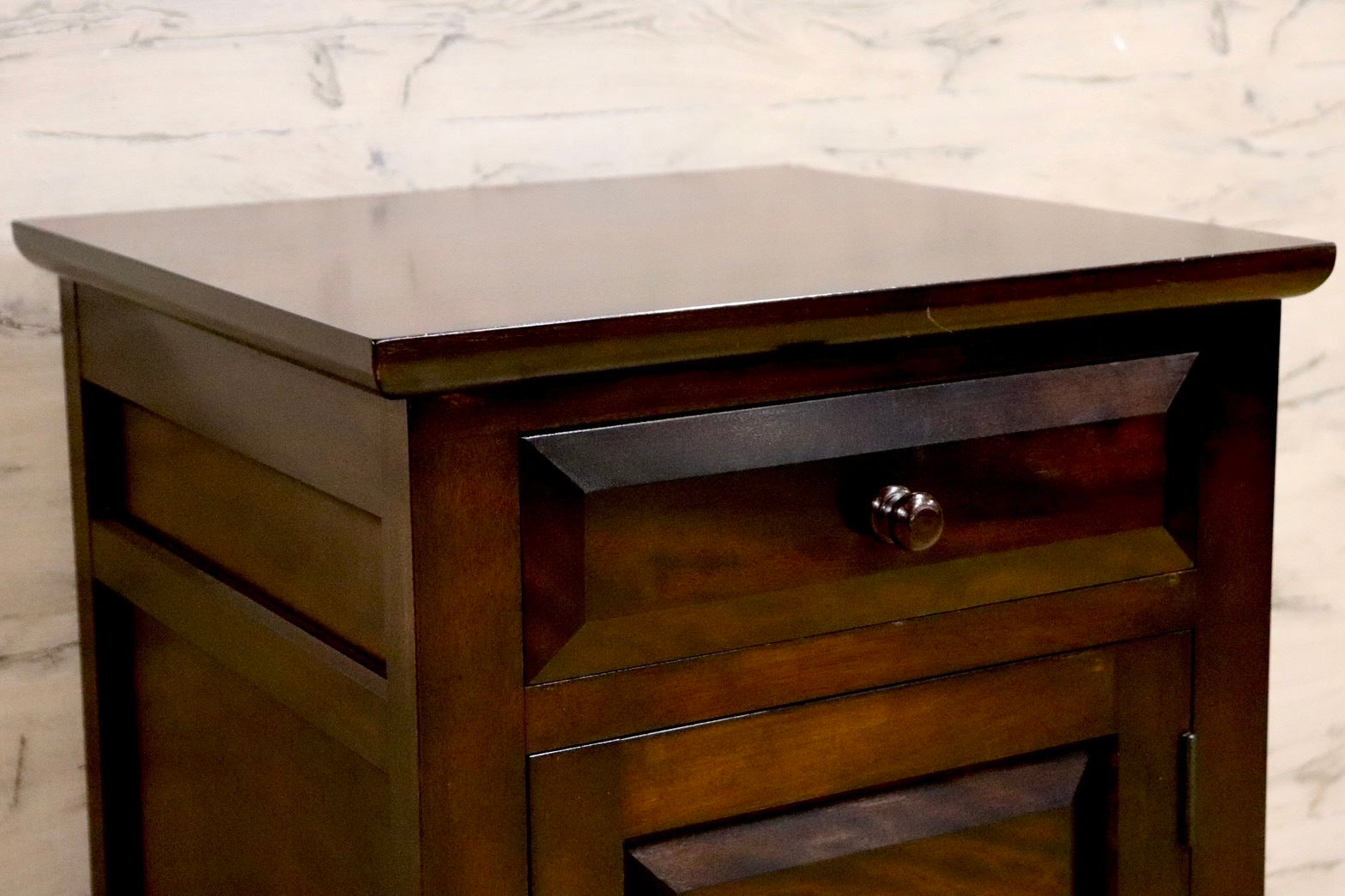 GMIS23A○松本民芸家具 C型電話台 チェスト リビング収納 引出し 収納家具 ミズメザクラ 無垢材 和モダン レトロ 和家具 民藝