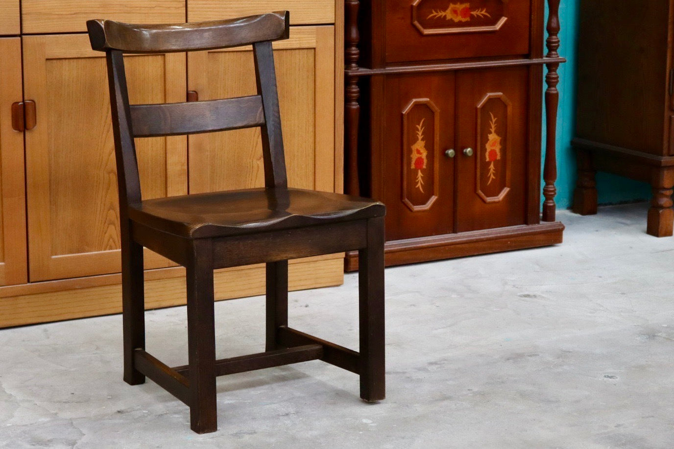 GMIK6○柏木工 / KASHIWA ウィルダネス ダイニングチェア サイドチェア 椅子 飛騨家具 オーク材 古民家 レトロ アンティーク調