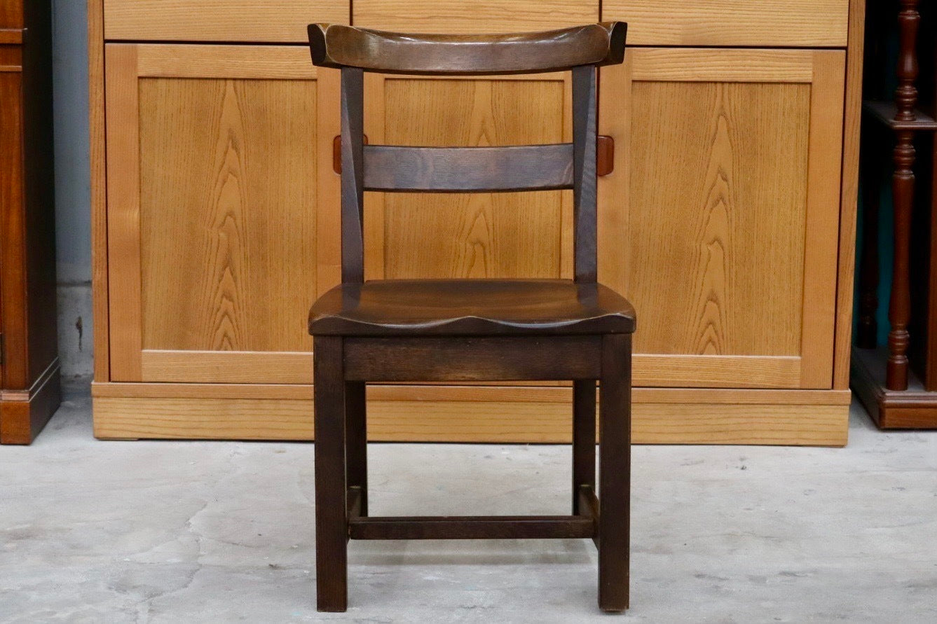 GMIK6○柏木工 / KASHIWA ウィルダネス ダイニングチェア サイドチェア 椅子 飛騨家具 オーク材 古民家 レトロ アンティーク調