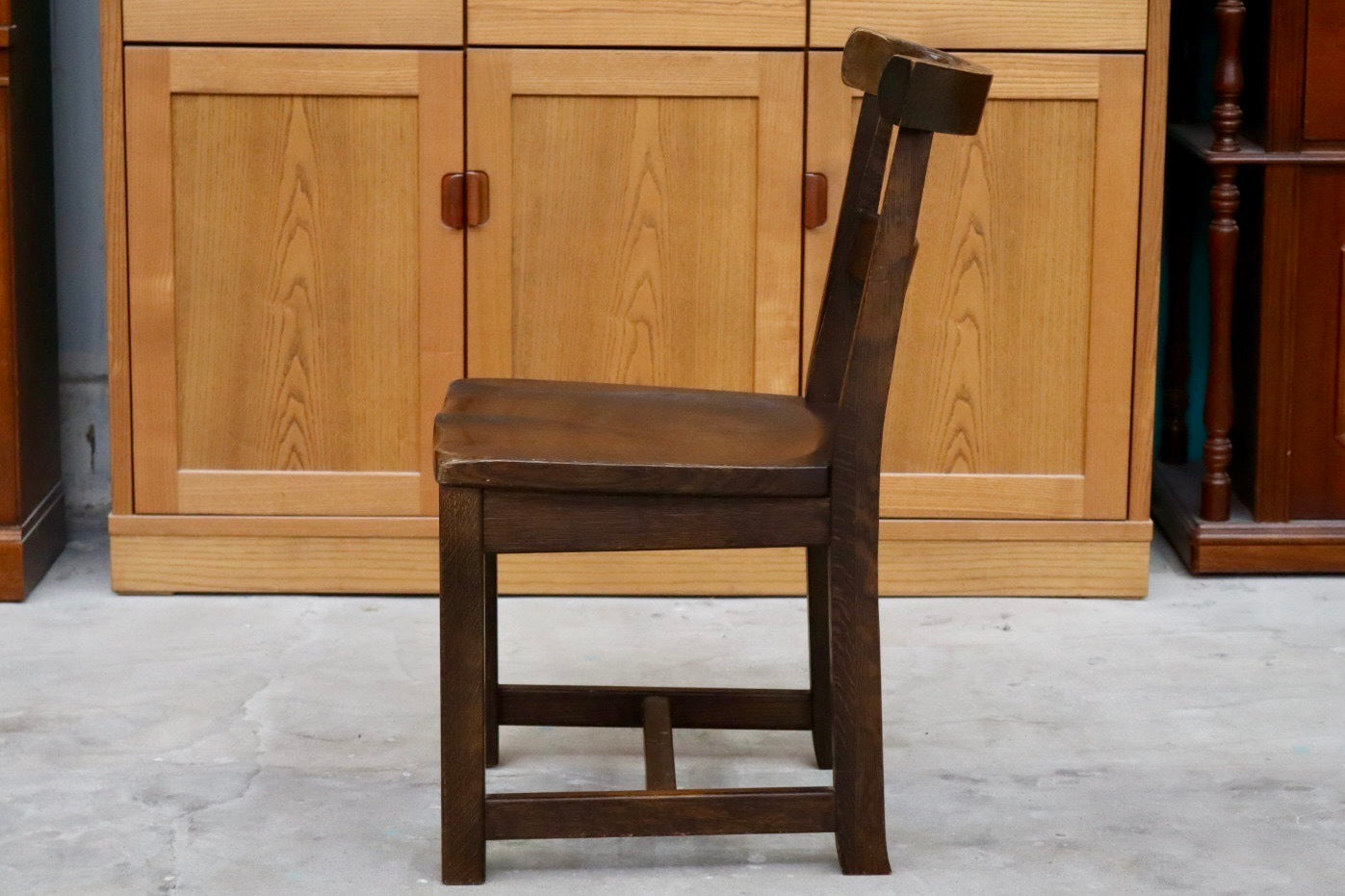 GMIK6○柏木工 / KASHIWA ウィルダネス ダイニングチェア サイドチェア 椅子 飛騨家具 オーク材 古民家 レトロ アンティーク調