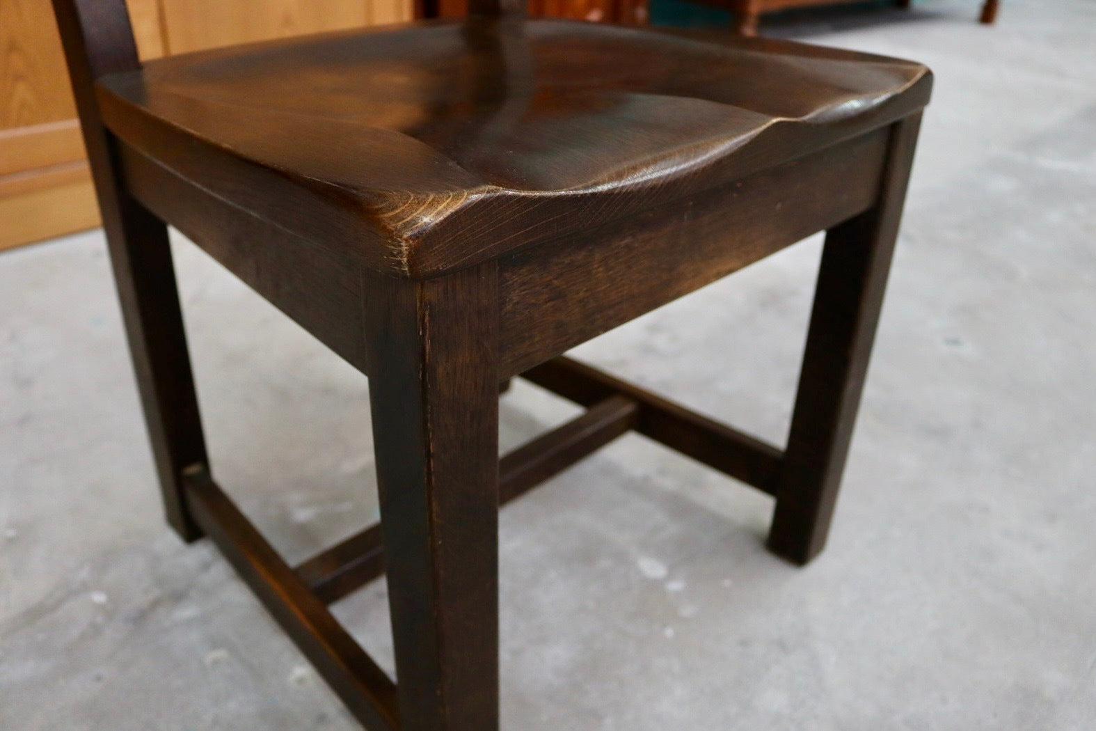 GMIK6○柏木工 / KASHIWA ウィルダネス ダイニングチェア サイドチェア 椅子 飛騨家具 オーク材 古民家 レトロ アンティーク調