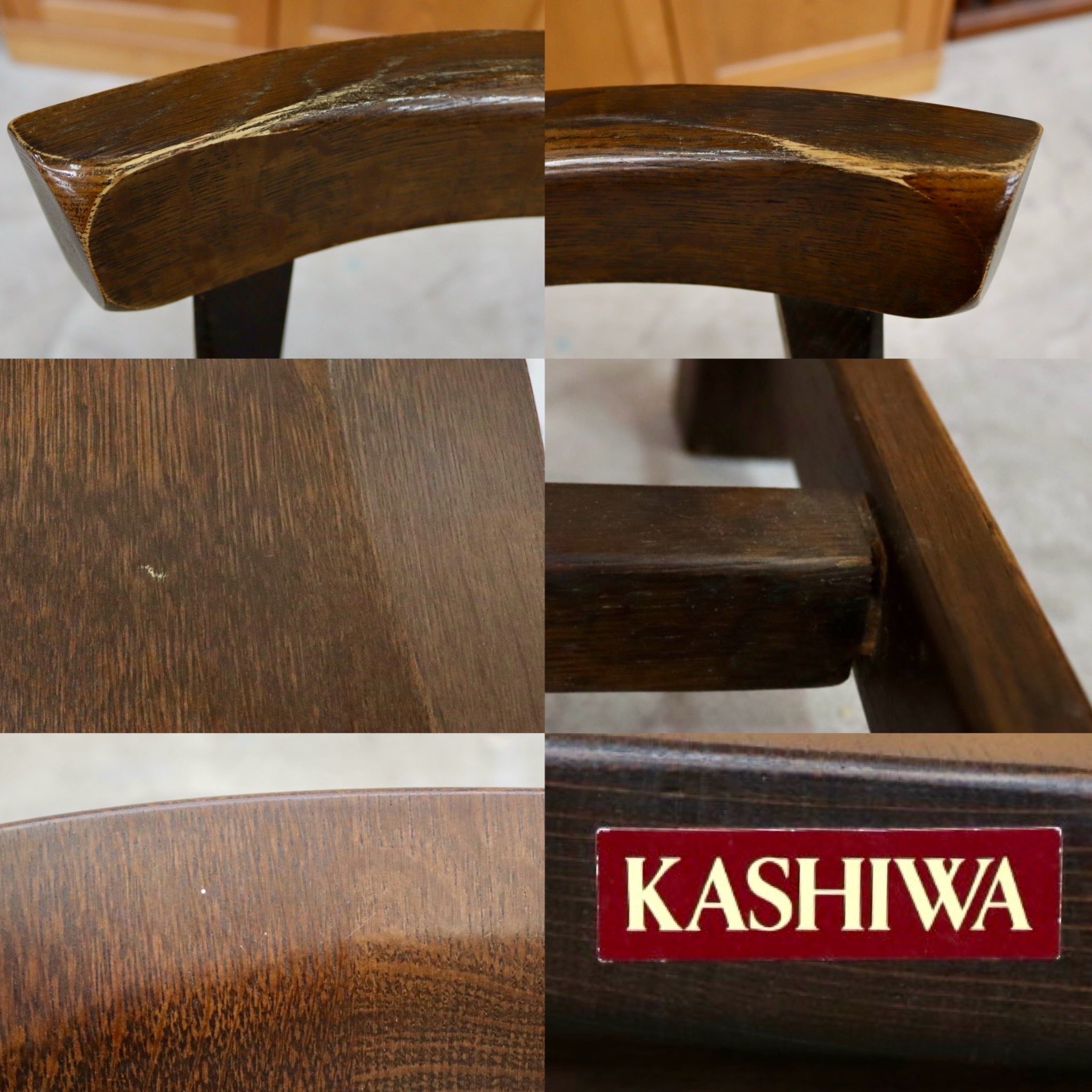 GMIK6○柏木工 / KASHIWA ウィルダネス ダイニングチェア サイドチェア 椅子 飛騨家具 オーク材 古民家 レトロ アンティーク調