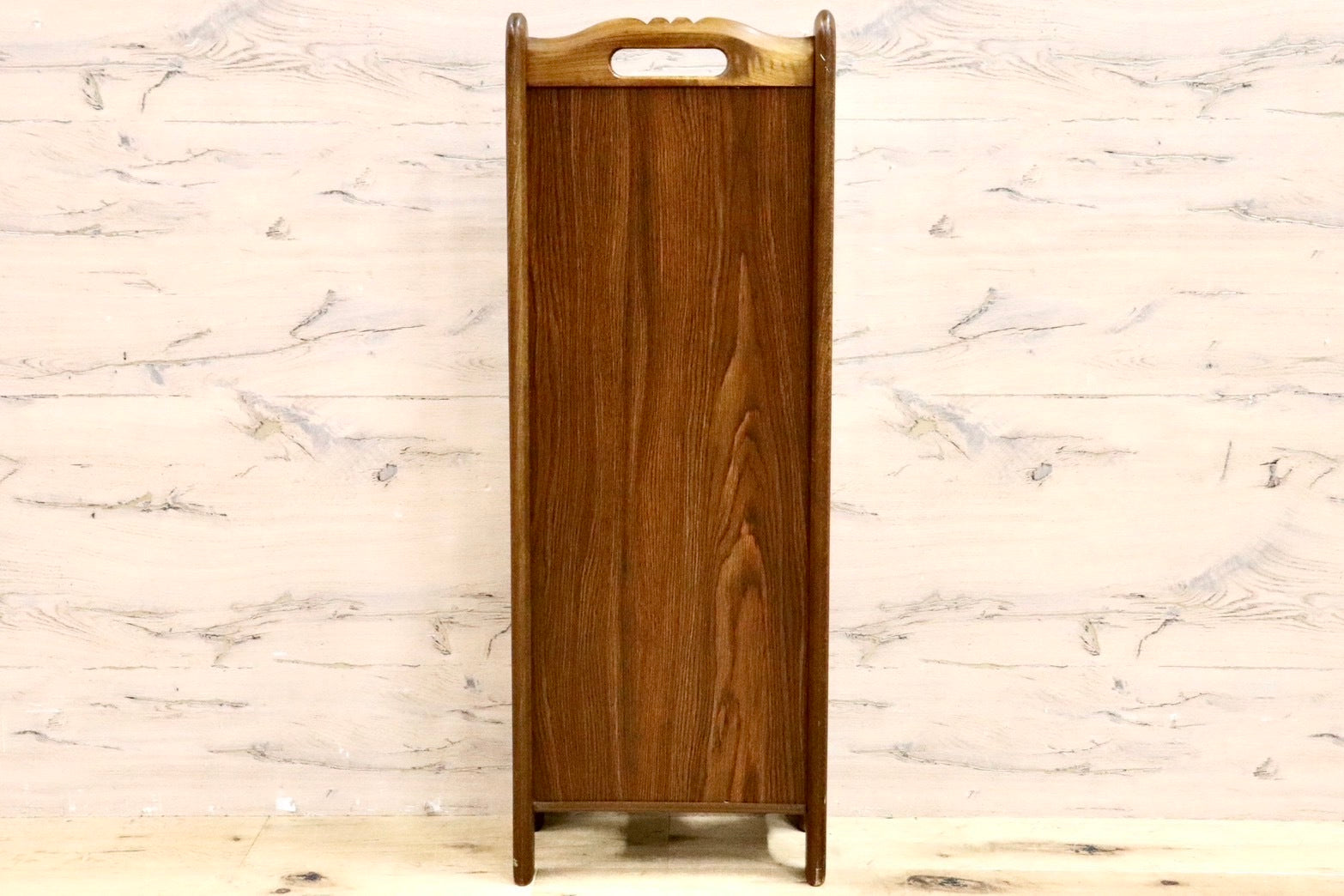 GMIK4A○karimoku / カリモク スリッパラック 収納ラック 玄関収納 スリッパ立て 収納棚 3段 レトロ ヴィンテージ 国産家具