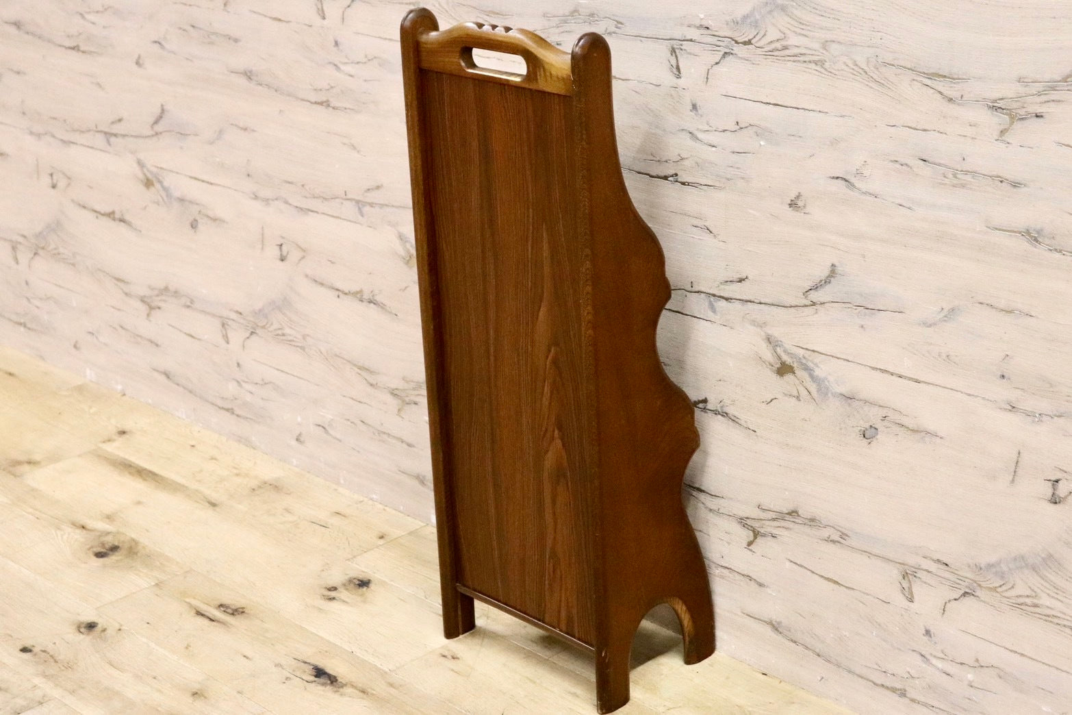 GMIK4A○karimoku / カリモク スリッパラック 収納ラック 玄関収納 スリッパ立て 収納棚 3段 レトロ ヴィンテージ 国産家具