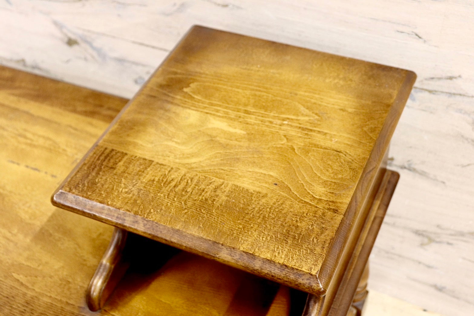 GMIK14○karimoku / カリモク コロニアル 電話台 FAX台 文机 ベンチ テレフォンベンチ 腰掛け 花台 収納棚 飾り棚 クラシック レトロ