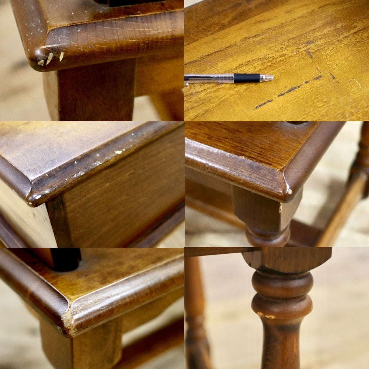 GMIK14○karimoku / カリモク コロニアル 電話台 FAX台 文机 ベンチ テレフォンベンチ 腰掛け 花台 収納棚 飾り棚 クラシック レトロ