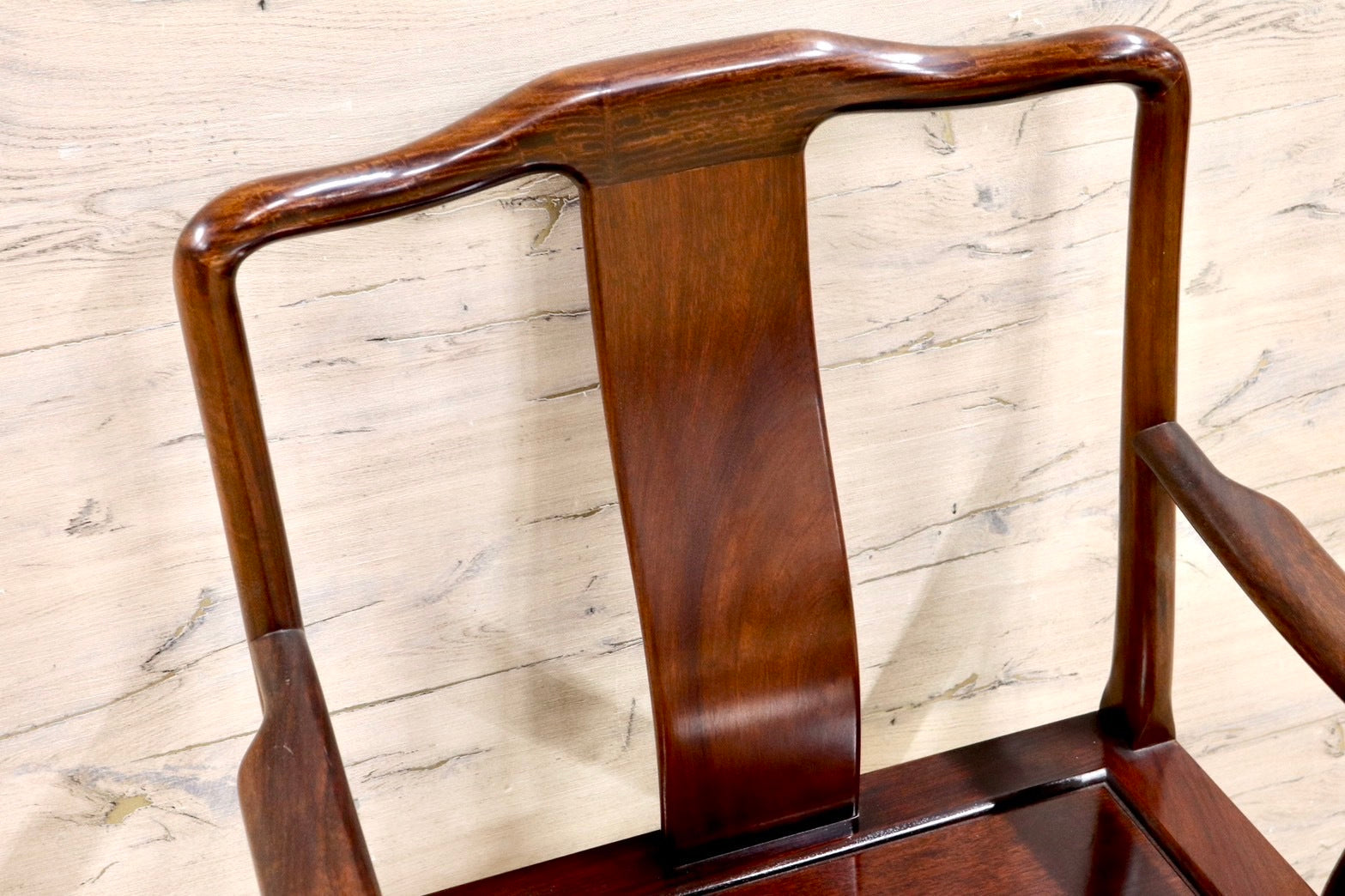 GMIK23D○唐木家具 ダイニングチェア 食卓椅子 アームチェア 花梨材 無垢 中国美術 高級家具 アジアン ヴィンテージ