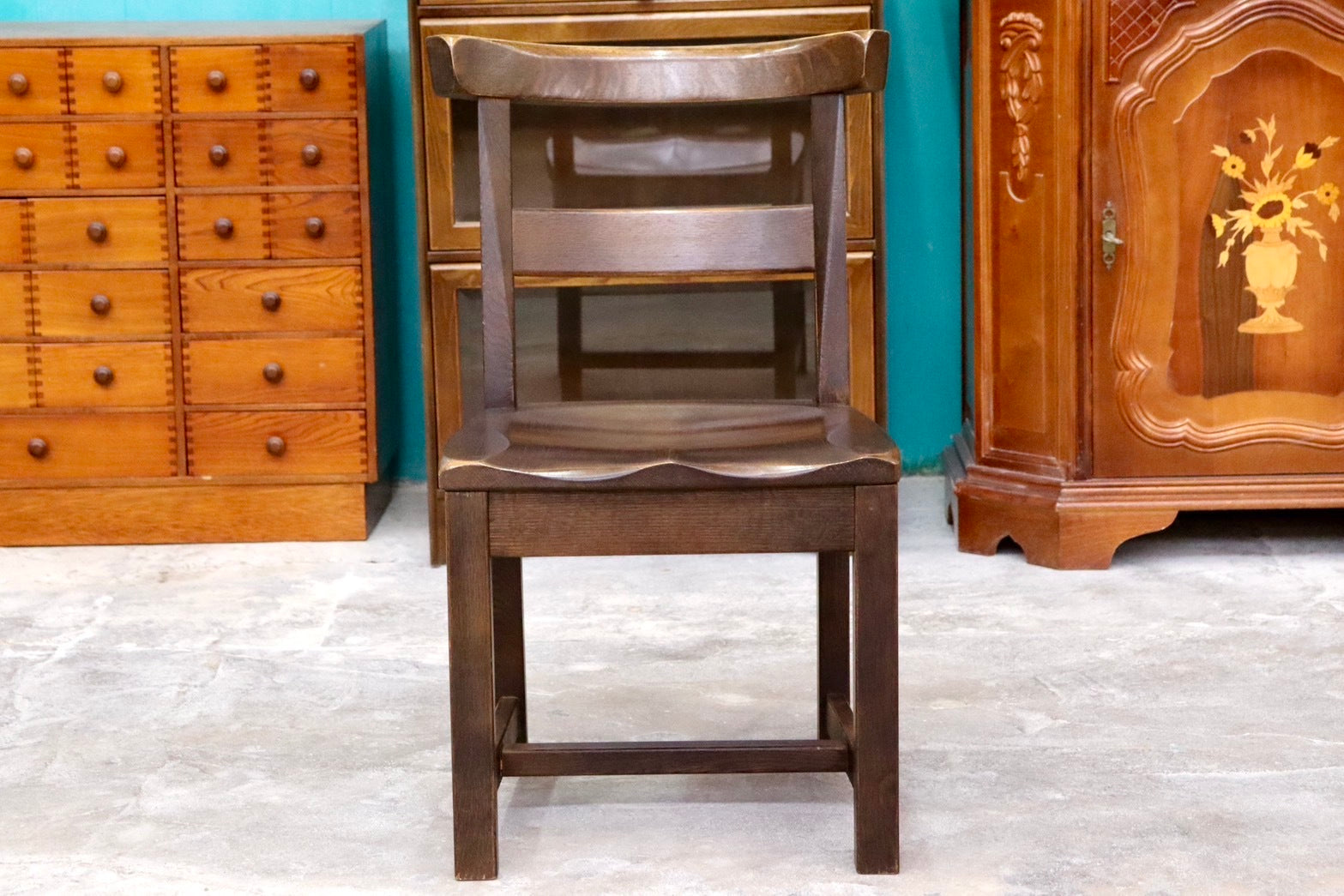 GMIK6A○柏木工 / KASHIWA ウィルダネス ダイニングチェア サイドチェア 椅子 飛騨家具 オーク材 古民家 レトロ アンティーク調