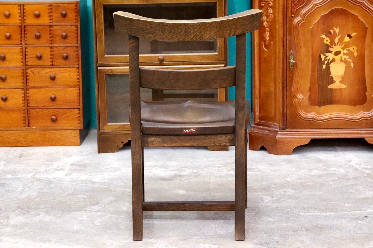 GMIK6A○柏木工 / KASHIWA ウィルダネス ダイニングチェア サイドチェア 椅子 飛騨家具 オーク材 古民家 レトロ アンティーク調