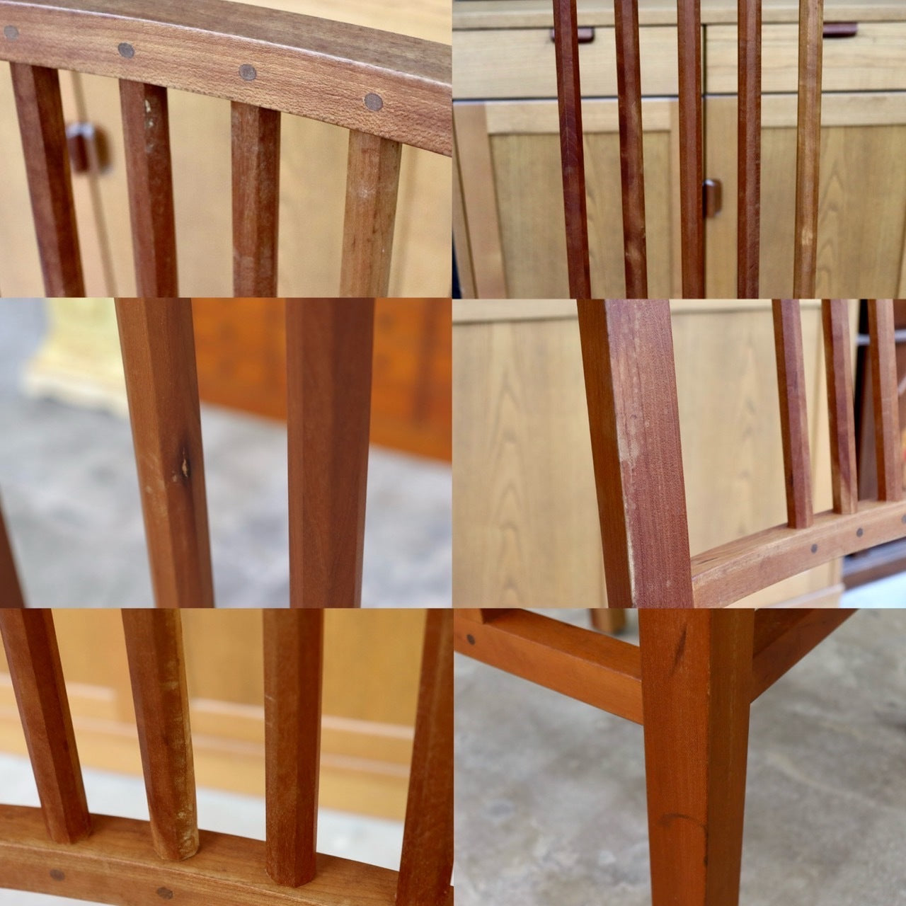 GMIK36B○JOHN KELLY / ジョン・ケリー J1スピンドルチェア ダイニングチェア 椅子 木製 ブラックチェリー材 本革 クラシック アンティーク