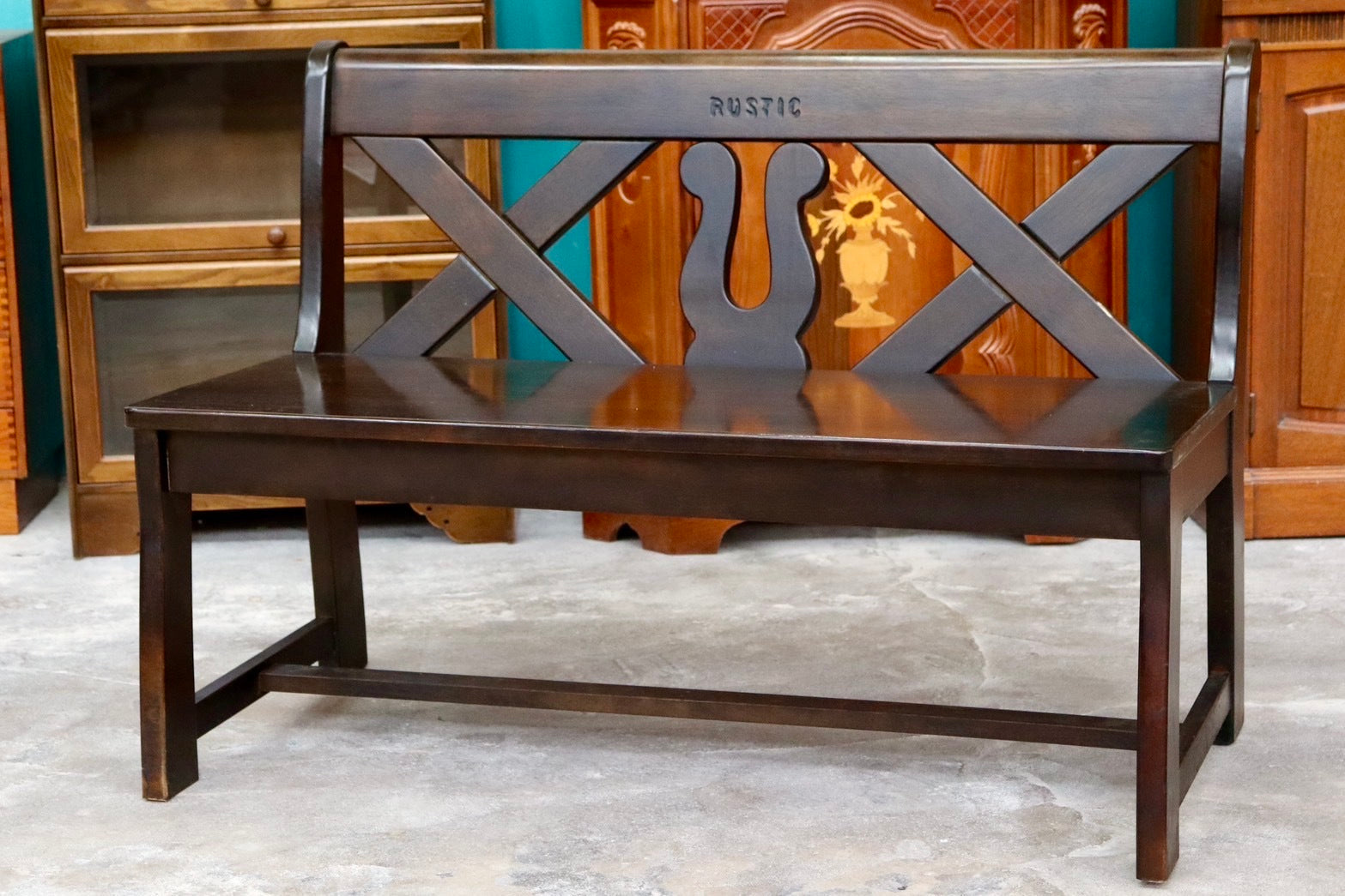 GMIK19B○karimoku / カリモク RUSTIC ルスティック ベンチ ダイニングチェア 椅子 レトロ カントリー 人気廃番 国産家具