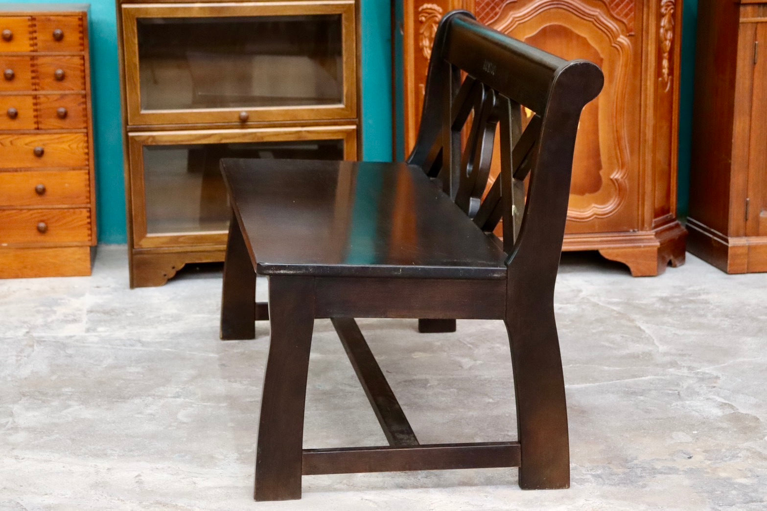 GMIK19B○karimoku / カリモク RUSTIC ルスティック ベンチ ダイニングチェア 椅子 レトロ カントリー 人気廃番 国産家具