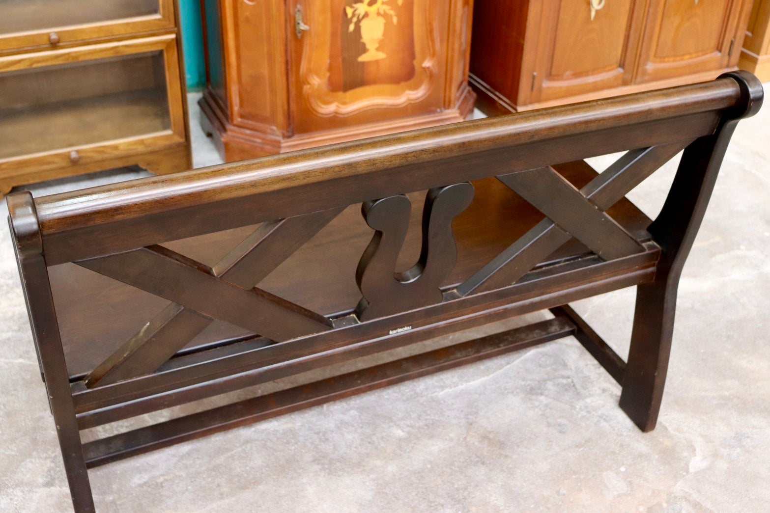 GMIK19B○karimoku / カリモク RUSTIC ルスティック ベンチ ダイニングチェア 椅子 レトロ カントリー 人気廃番 国産家具