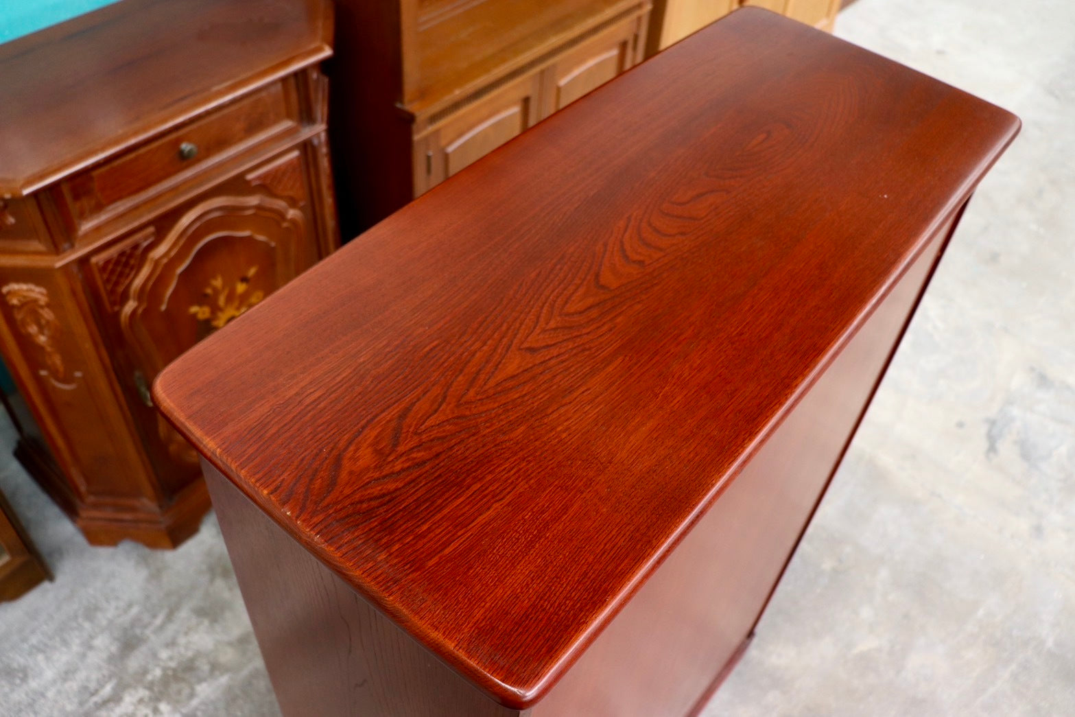 GMIK3○karimoku / カリモク 和箪笥 茶棚 飾り棚 和家具 キャビネット 和モダン 和室 座敷 古民家 収納家具 国産家具 レトロ