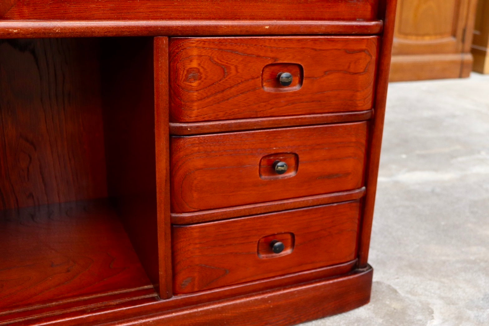 GMIK3○karimoku / カリモク 和箪笥 茶棚 飾り棚 和家具 キャビネット 和モダン 和室 座敷 古民家 収納家具 国産家具 レトロ