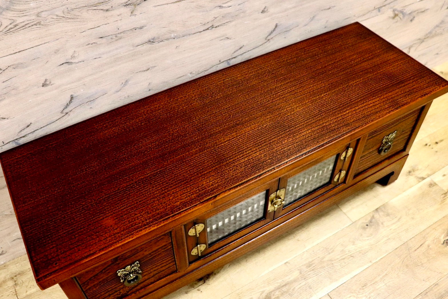 GMHK872○季朝家具 小箪笥 AVボード チェスト ローボード 収納家具 飾り棚 アジアン ヴィンテージ 小物引き出し