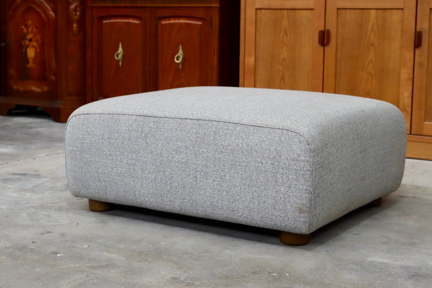 GMIK52○unico / ウニコ VAUS ヴァウス オットマン スツール カバーリング ファブリック 布張り 北欧スタイル