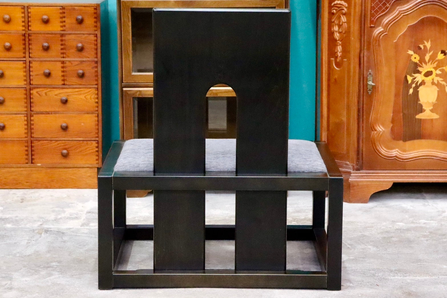 GMIK10C○静岡家具製作所 プラザ Lチェア ダイニングチェア 木製椅子 和モダン 座敷 天然木