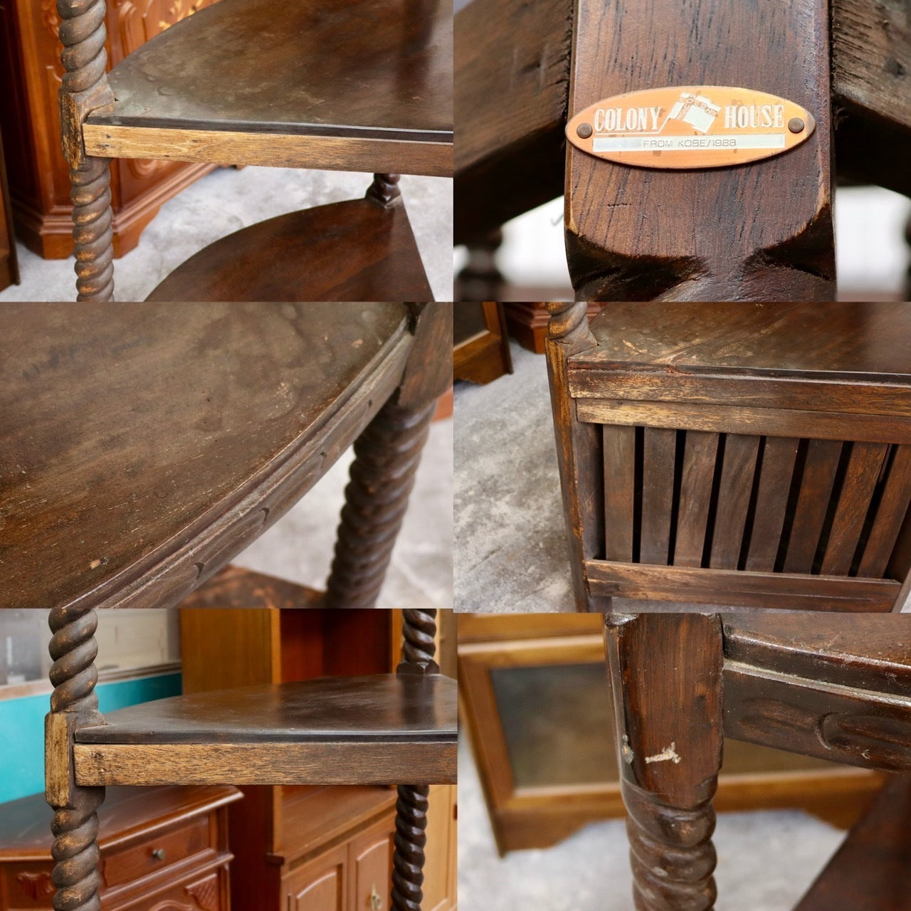 GMIK41○COLONY HOUSE / コロニーハウス コーナーラック 飾り棚 シェルフ ラック ヴィンテージ アンティーク レトロ