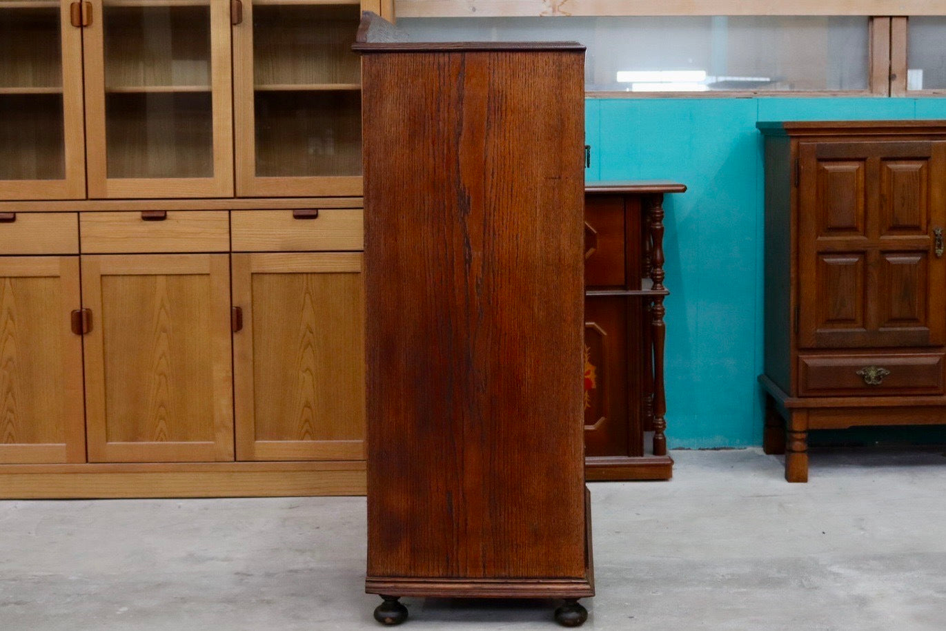 GMIH23○英国クラシックスタイル チェスト 整理箪笥 収納家具 引き出し リビング収納 オーク材 アンティーク クラシカル ヴィンテージ