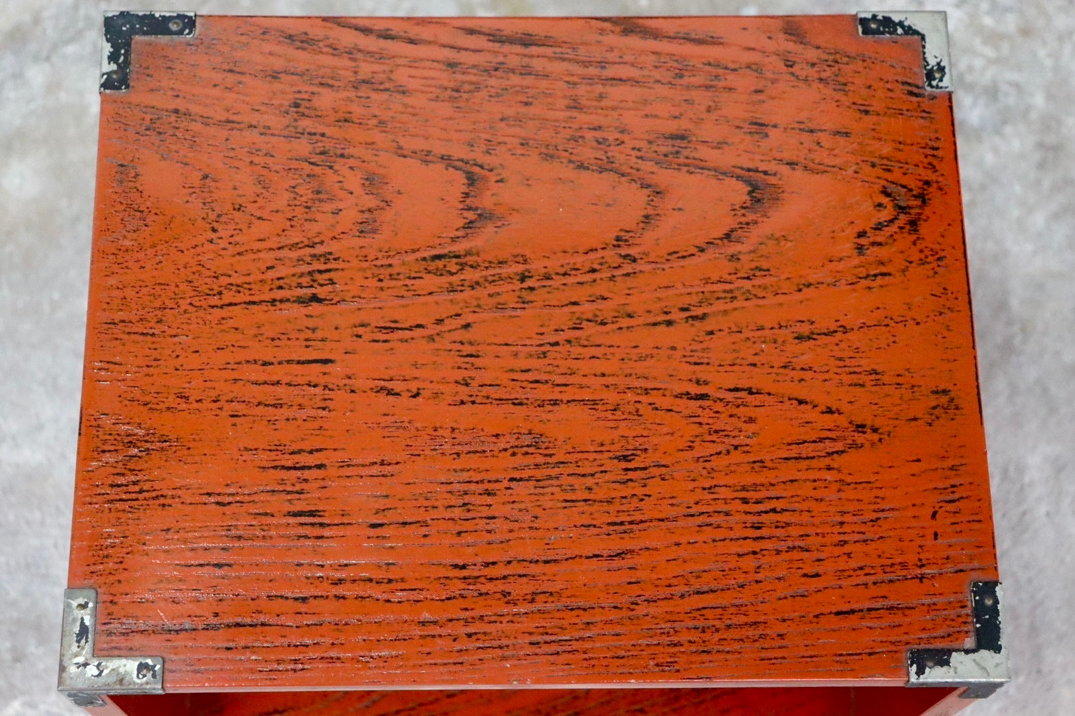 GMIS63○小引き出し 小物入れ 飾り棚 根来塗 昭和レトロ アンティーク 収納 和家具 和室 本棚 電話台 島安汎工芸製作所 検)