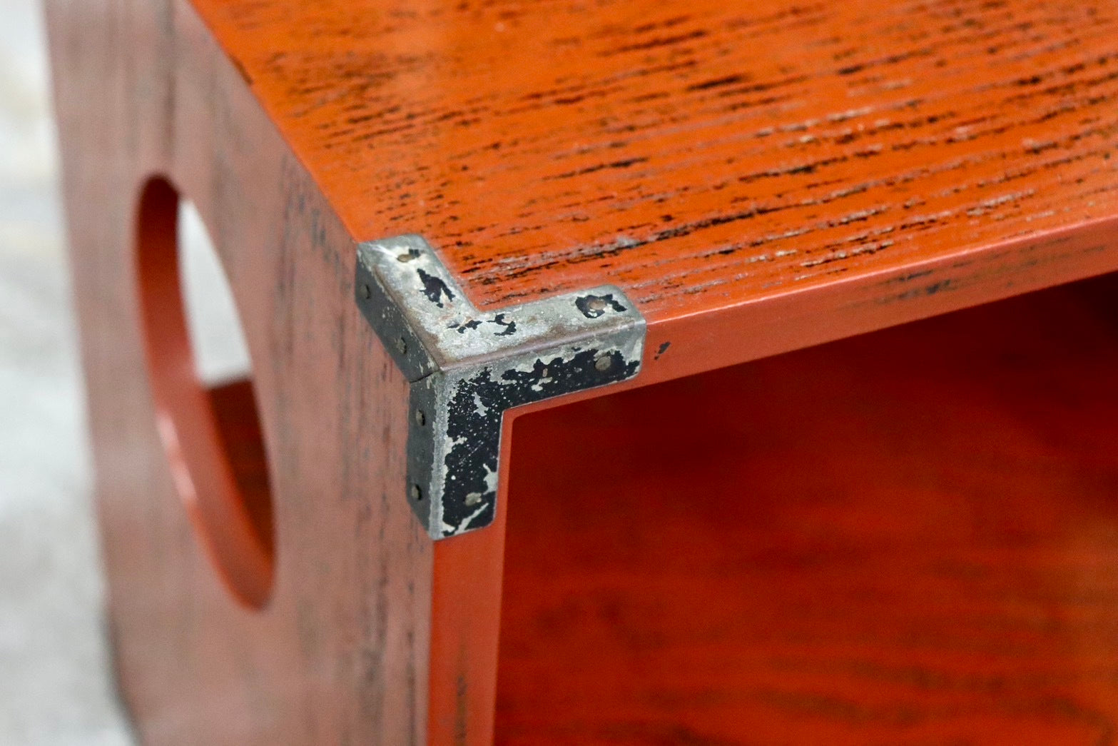 GMIS63○小引き出し 小物入れ 飾り棚 根来塗 昭和レトロ アンティーク 収納 和家具 和室 本棚 電話台 島安汎工芸製作所 検)