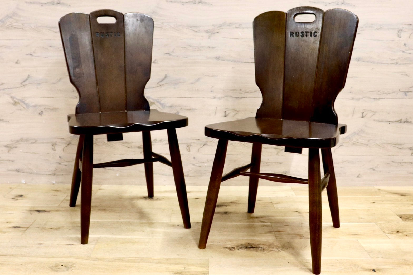 ②カリモク karimoku アームチェア ヴィンテージチェア 2脚セット GZ  